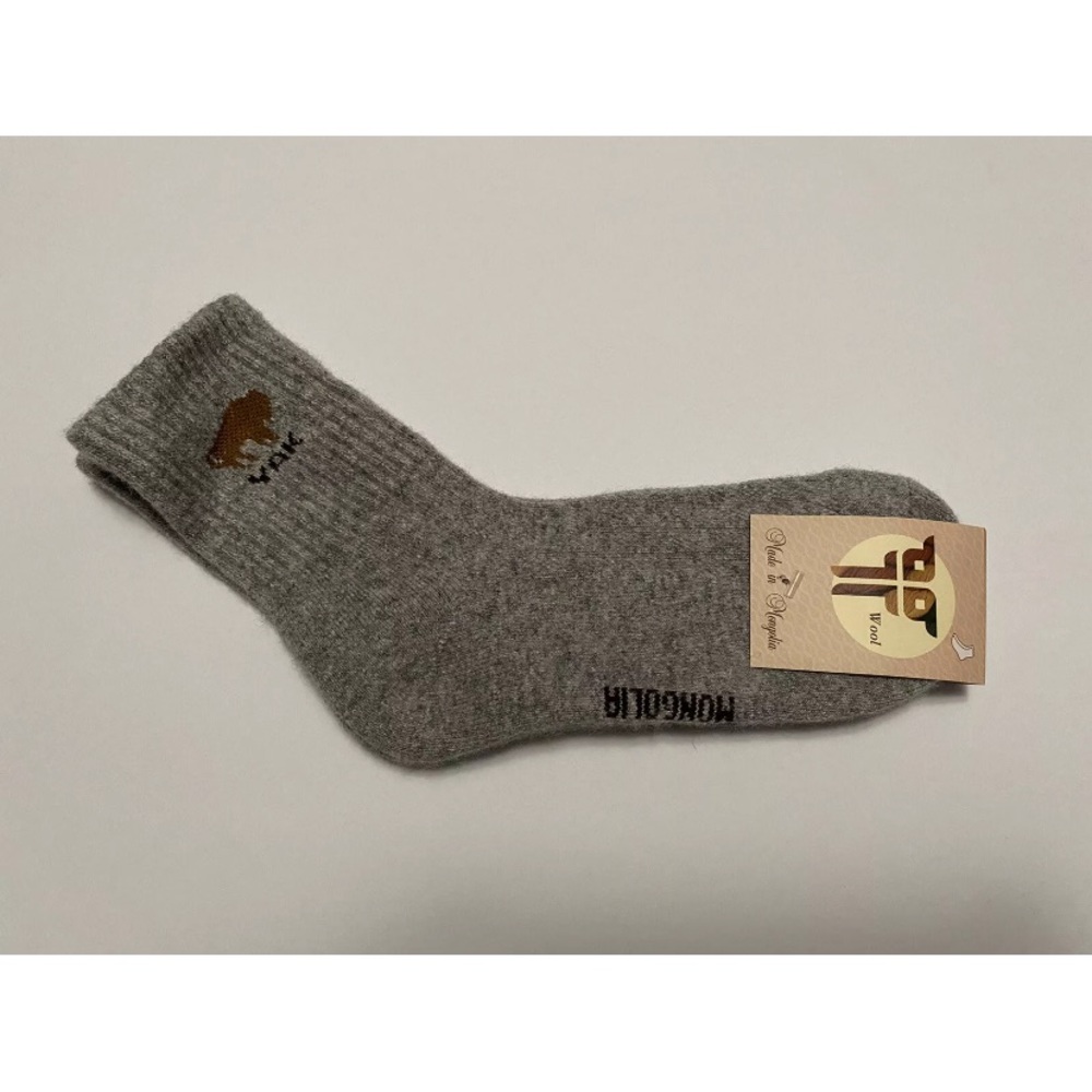 Yak wool blend thermal socks size 37-39 made in Mongolia